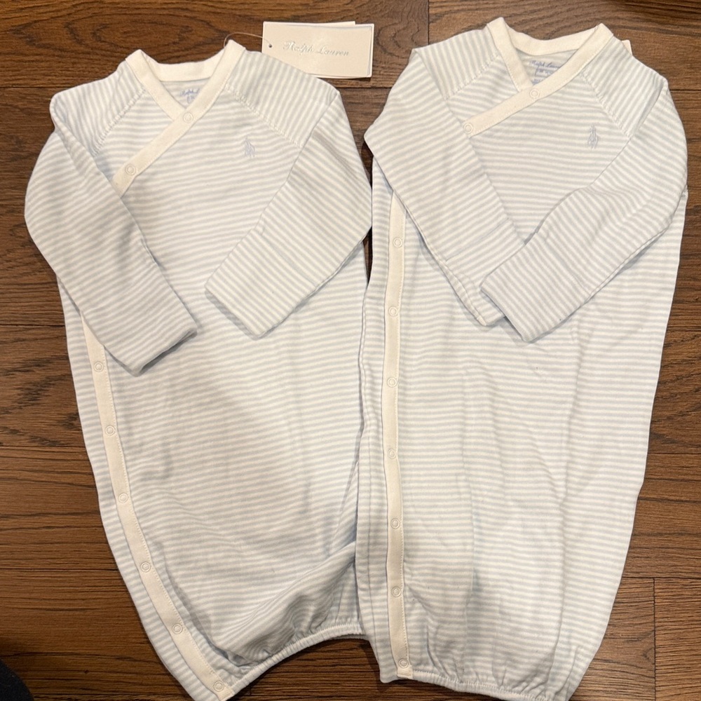 Ralph Lauren Kids Sleep Sacks - white and Blue